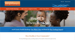 Desktop Screenshot of countyhealthrankings.org