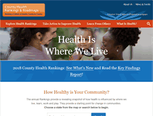 Tablet Screenshot of countyhealthrankings.org